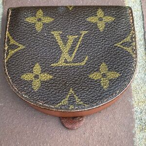LOUIS VUITTON Monogram Portomonet Cuvette Coin Pouch/Purse Monogram w/COA. VGUC